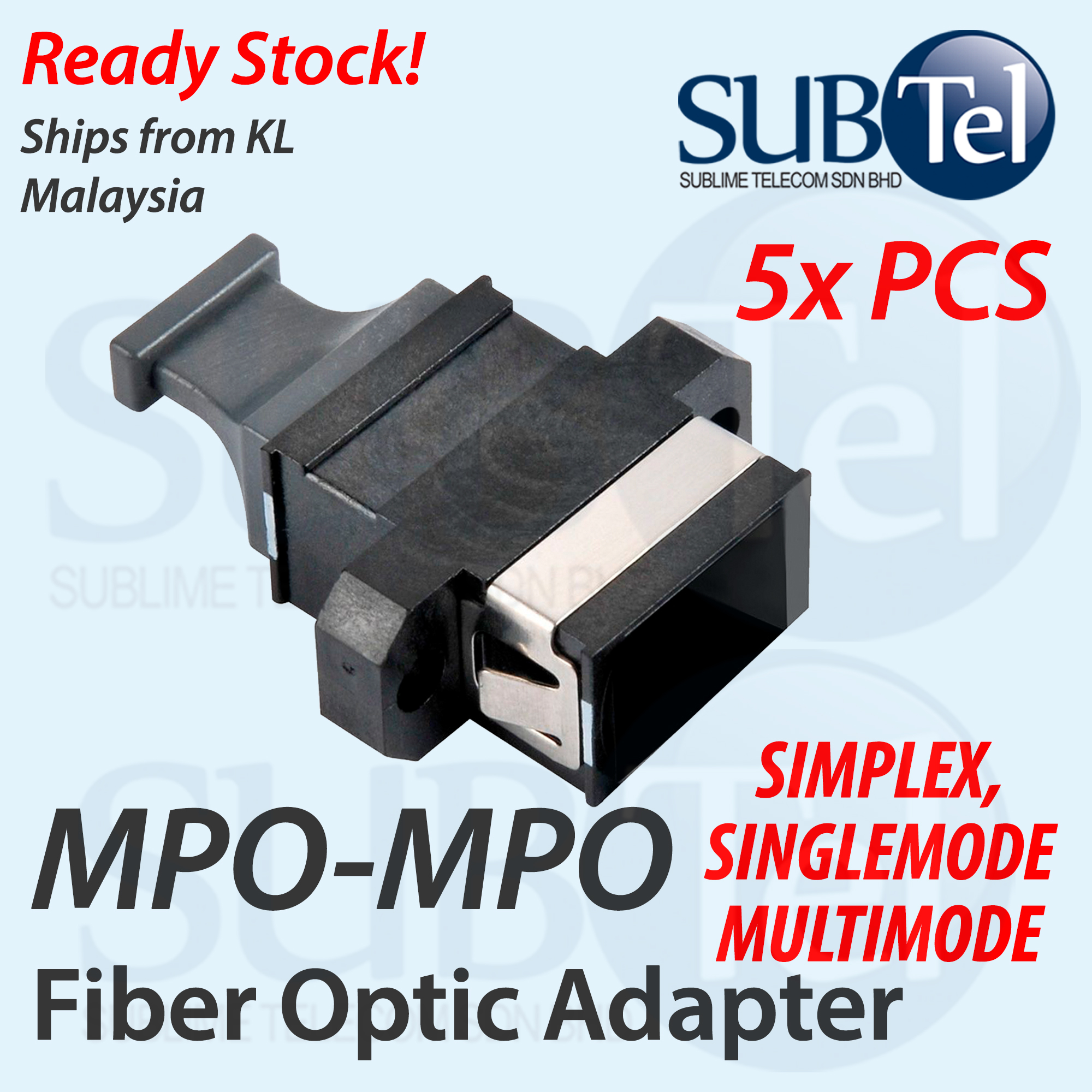 SenTec MPO-MPO Flanged MPO MTP Fiber Optic Straight Adapter MPO to MPO