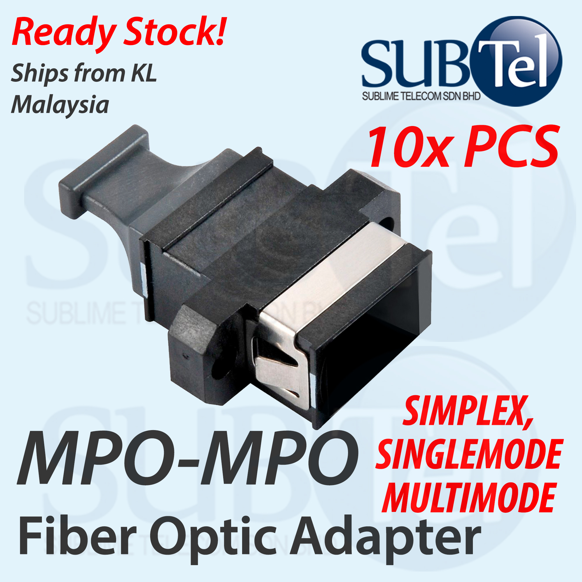 SenTec MPO-MPO Flanged MPO MTP Fiber Optic Straight Adapter MPO to MPO