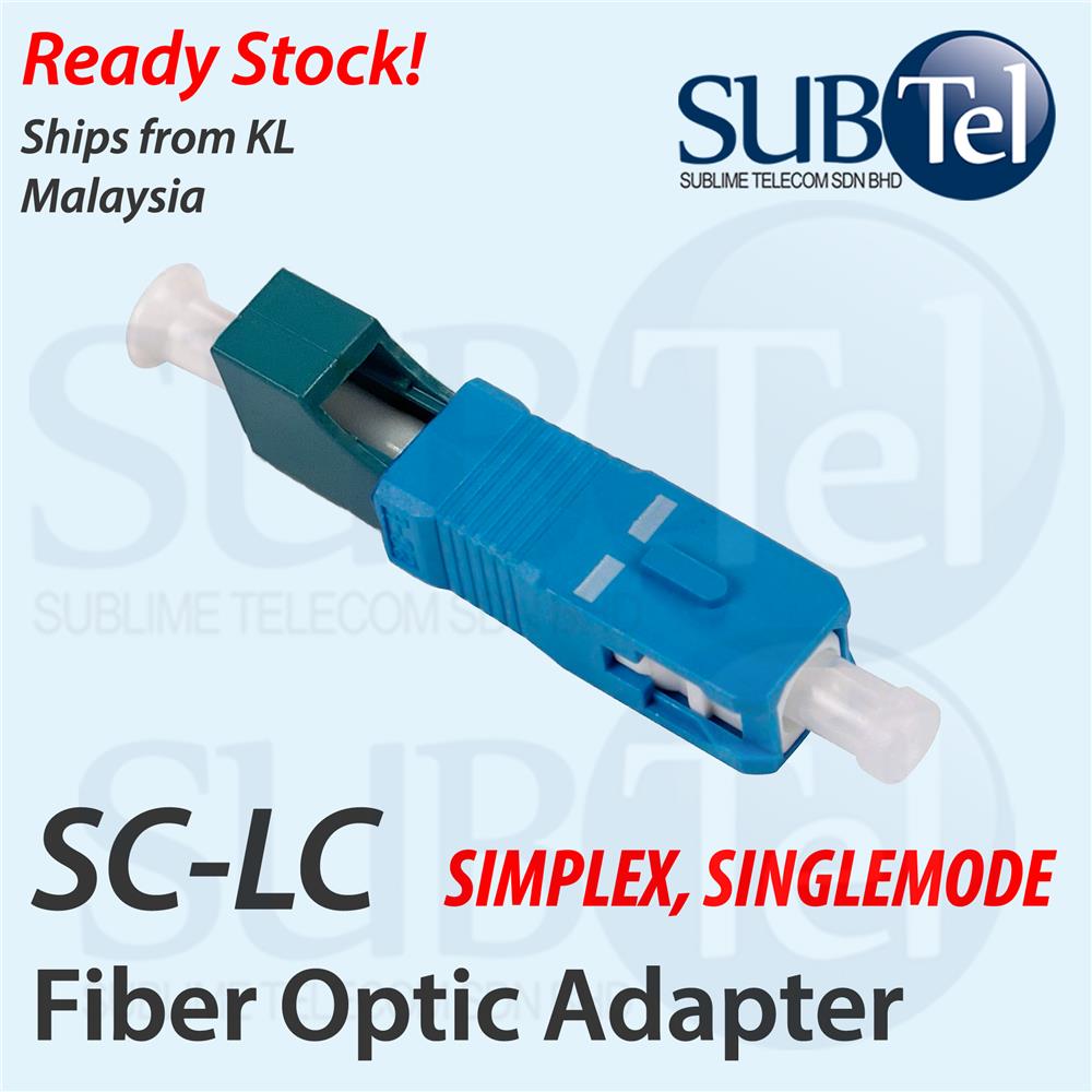 SenTec SC Male / LC Female Simplex Fiber Optics Adapter UPC Coupler SM
