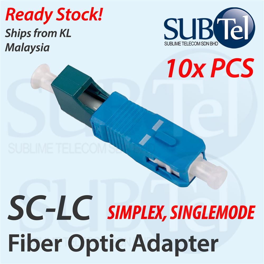 SenTec SC Male / LC Female Simplex Fiber Optics Adapter UPC Coupler SM
