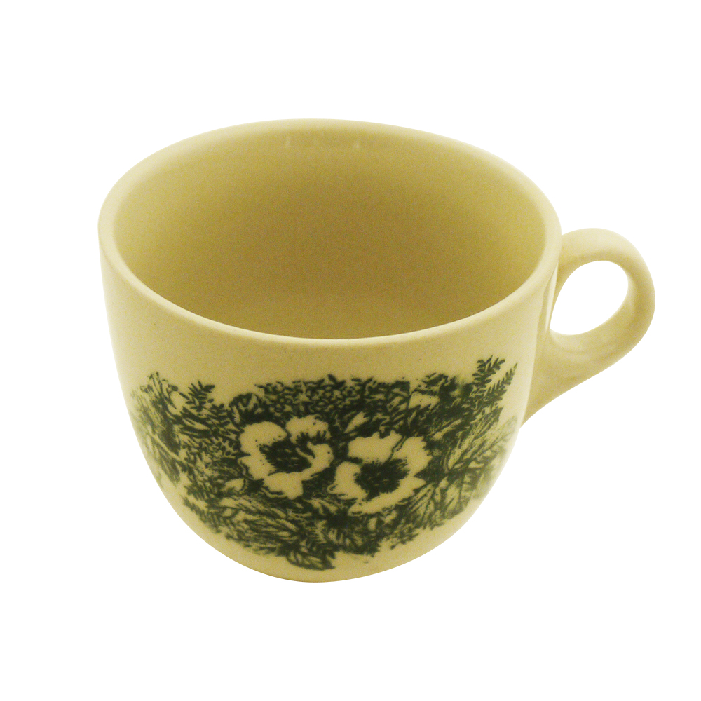 [SET OF 2] Traditional Chinese Floral Coffee Kopi Cup Thin [C302-H2]