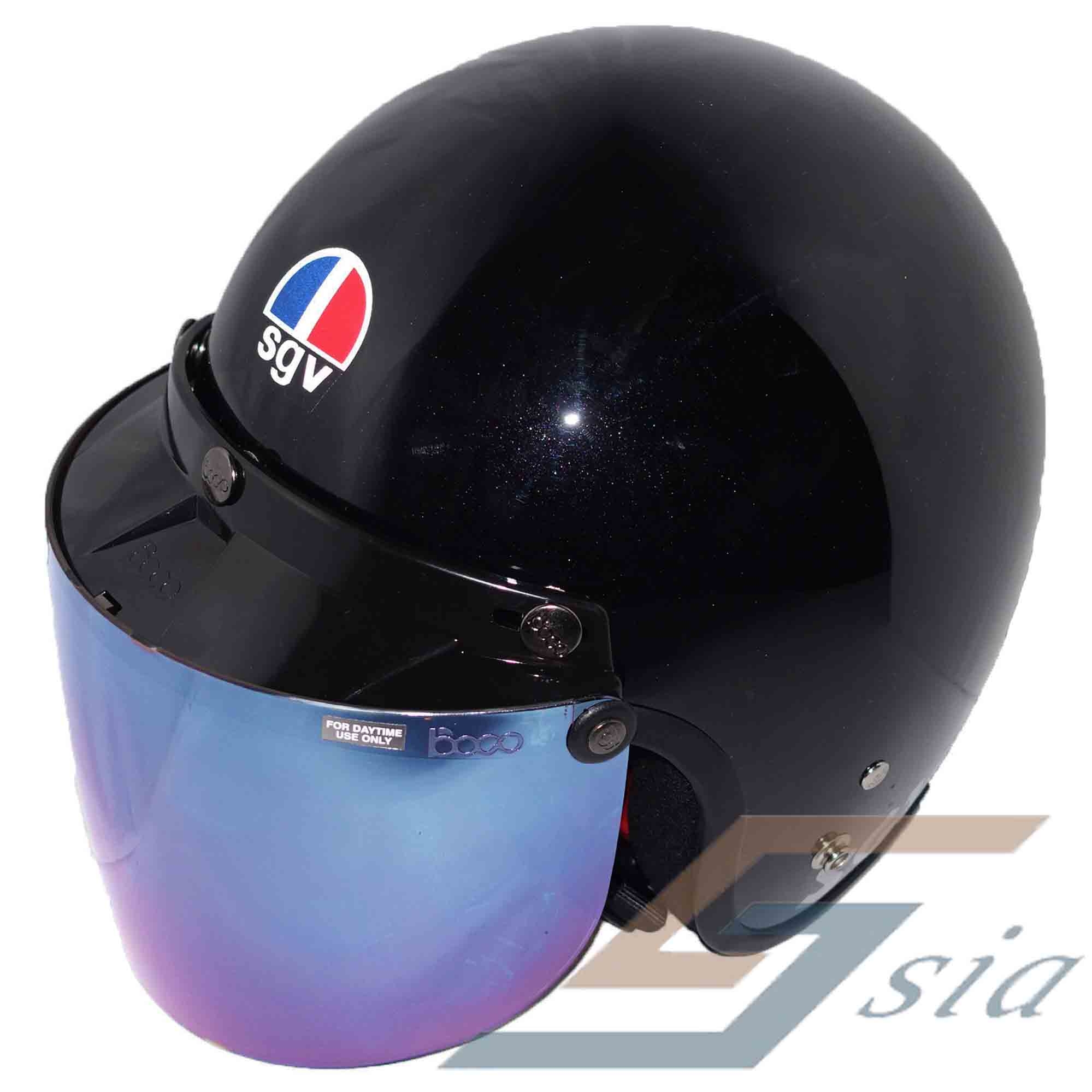 SGV 99 Helmet (Black) + BIKKO Visor (end 3/1/2021 12:00 AM)