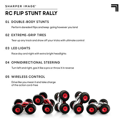 sharper image remote control flip stunt rally