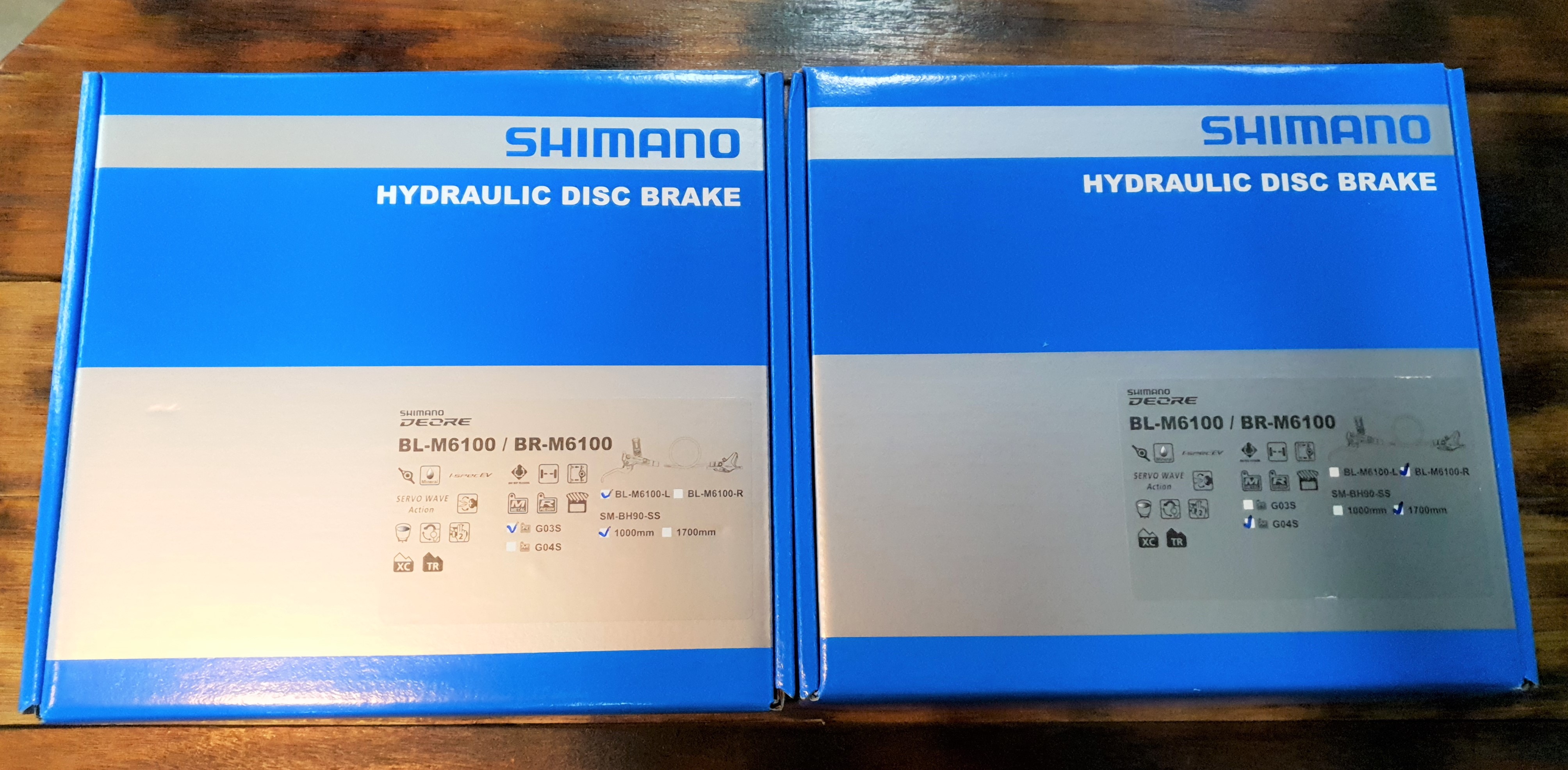 SHIMANO Deore M6100 12s Hydraulic Disc Brake Set BL-M6100 + BR-M6100