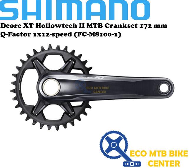 SHIMANO Deore XT Hollowtech II MTB Crankset 172 mm Q-Factor 1x12-speed