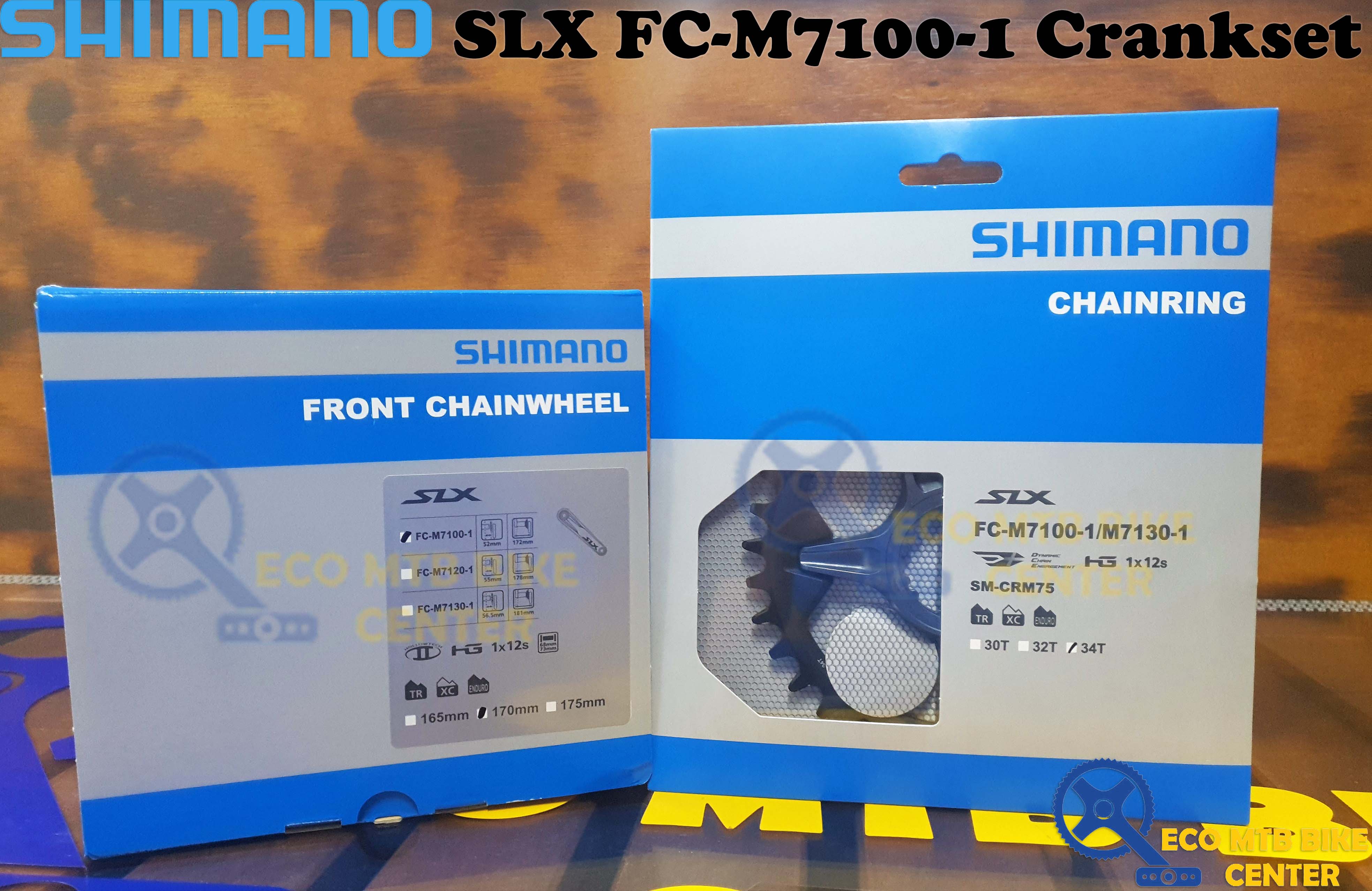 SHIMANO SLX Hollowtech II MTB Crankset 12Speed FC-M7100-1