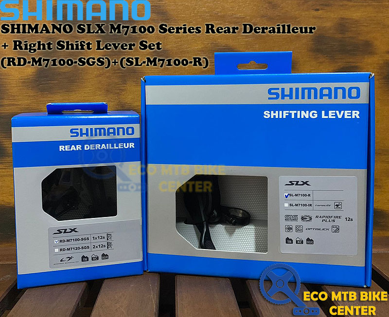 SHIMANO SLX M7100 Series Rear Derailleur + Right Shift Lever Set