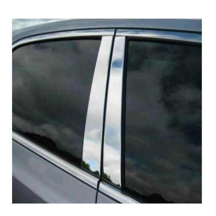 Silver Chrome Sticker Door Lining Glass Moulding Car Wrap Sticker Shining Pero