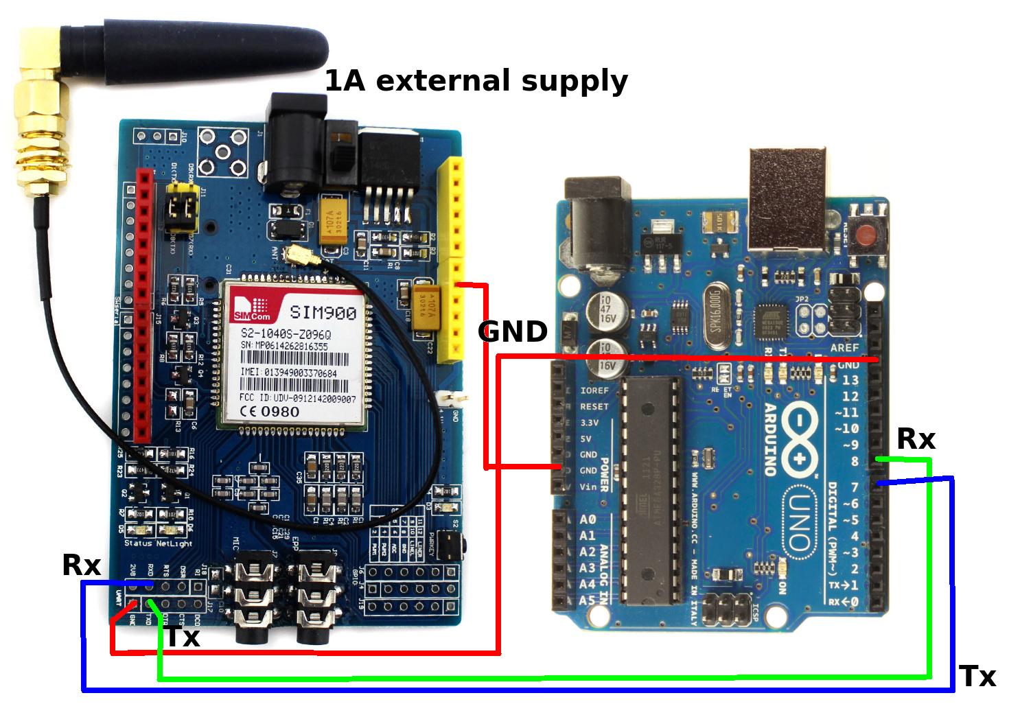 SIM900 GPRS/GSM Shield Development Board Quad-Band Module