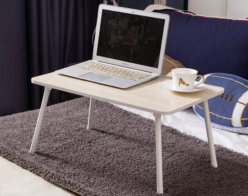 Simple Computer Desk Fold Able Laptop Bed Small Table Dorm Lazy W