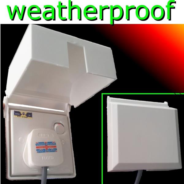 Single Weatherproof 1 Gang Switch Socket Cover Wet Protector DIY kit