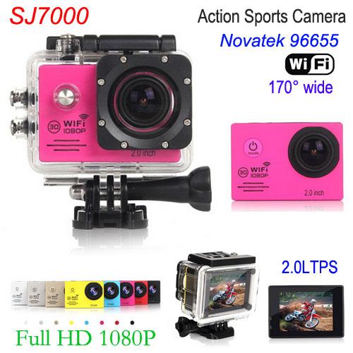 SJ7000 Waterproof Action Camera LCD WiFi Sports Cam Go Pro Car Mode