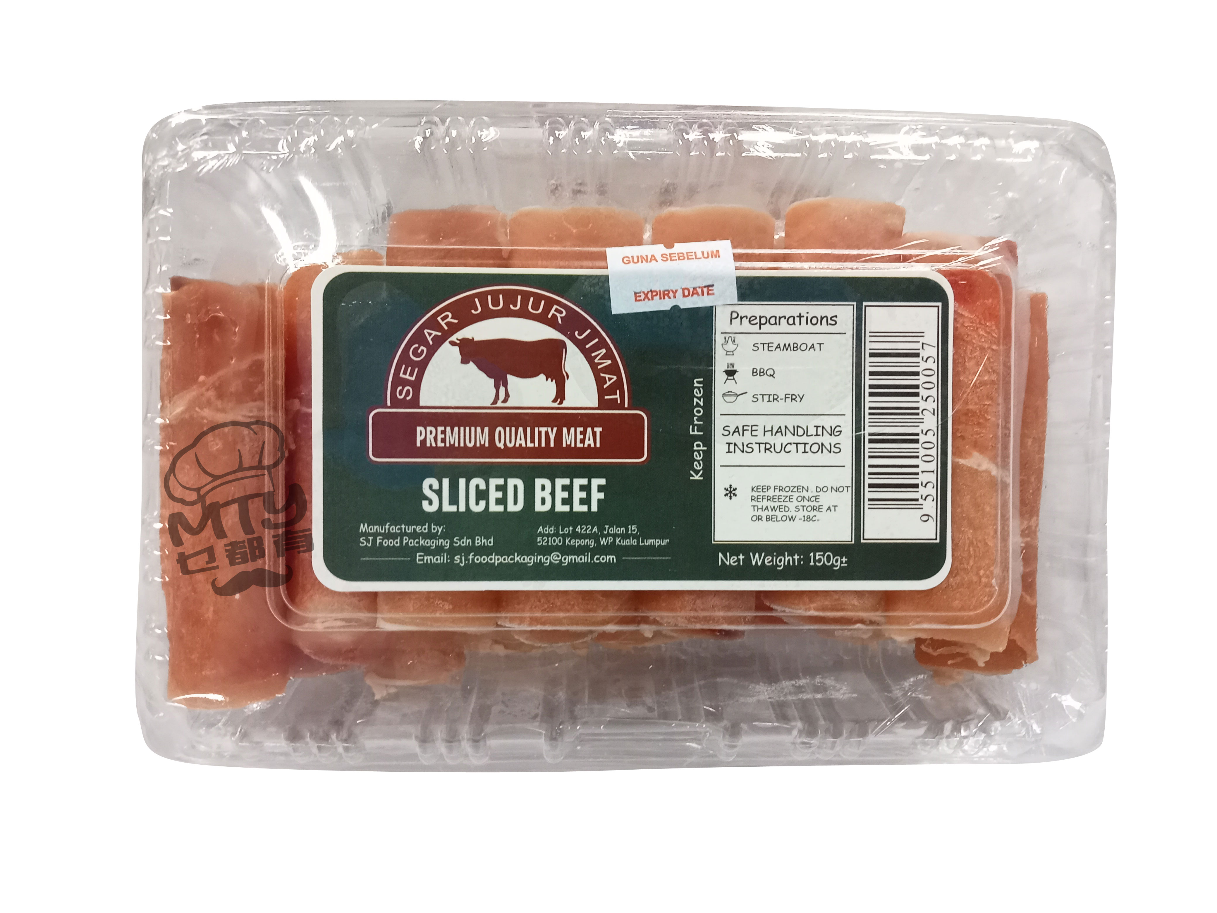 SJJ Aus. Sliced Beef 150g