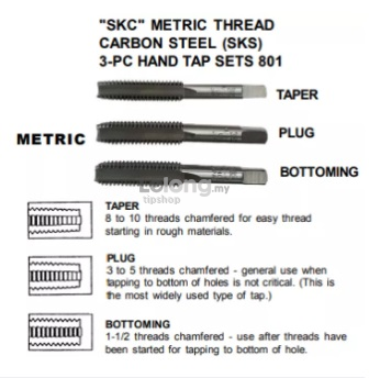 SKC Hand Tap Set Metric Set of 3PCS (M16 X 1.5)