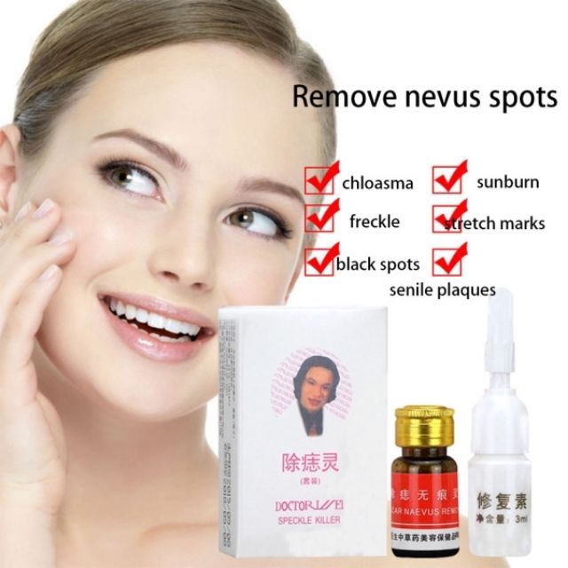 Skin Mole Remover Set Face Care Tags Warts Removal Repair Solution Kit