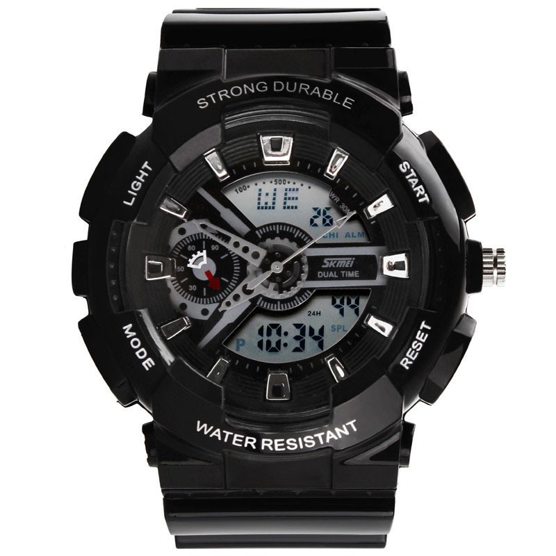 SKMEI 0929 Men's LED Analog Digital Alarm Stopwatch Wristwatch