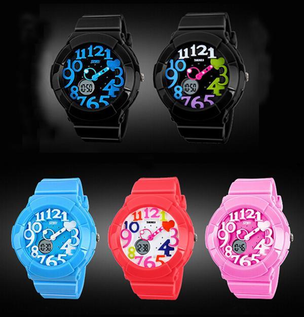 SKMEI 1020 Kid's Waterproof Analog + Digital Wrist Watch