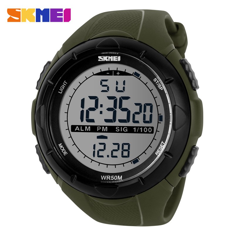SKMEI 1025 Men's Military Sport Big Dial Digital Watch