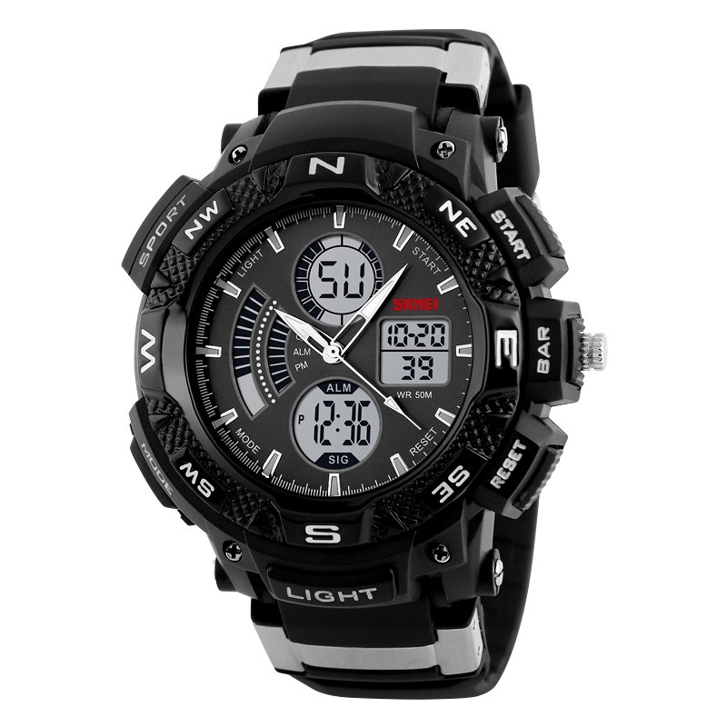 SKMEI 1211 Men's Military Outdoor Fashion Sports Hybrid Digital Watch