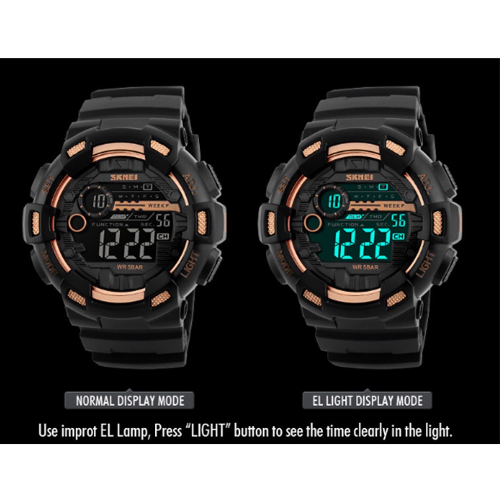 SKMEI 1243 Mens Sports Watches LED Digital Military Watch
