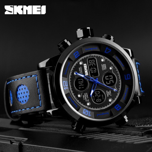 SKMEI 1371 Men's Sport Digital Countdown 3 Time Chronograph LED Watch