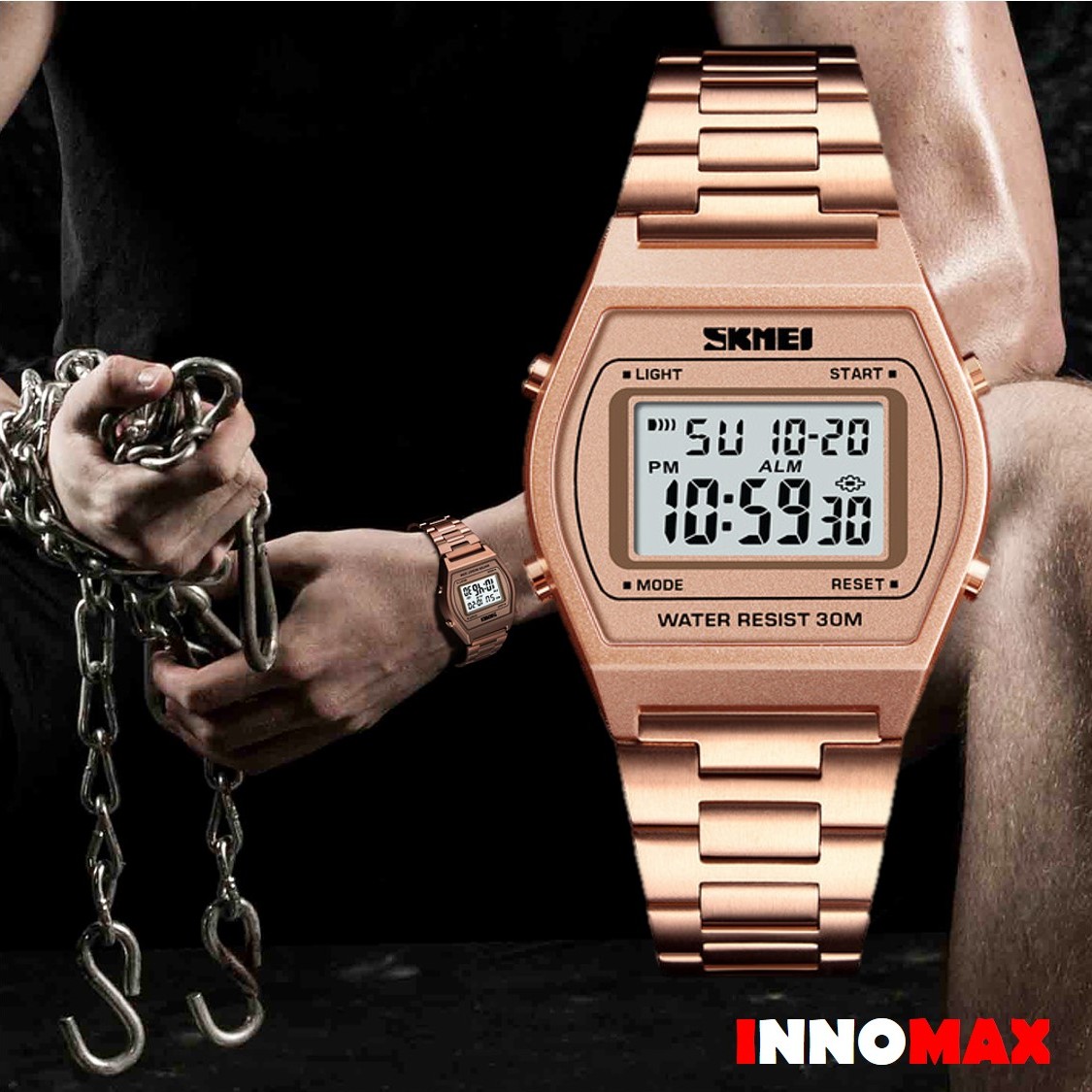 SKMEI Digital Watch 1328 - Classic Design - Chronograph 50m Water Resi