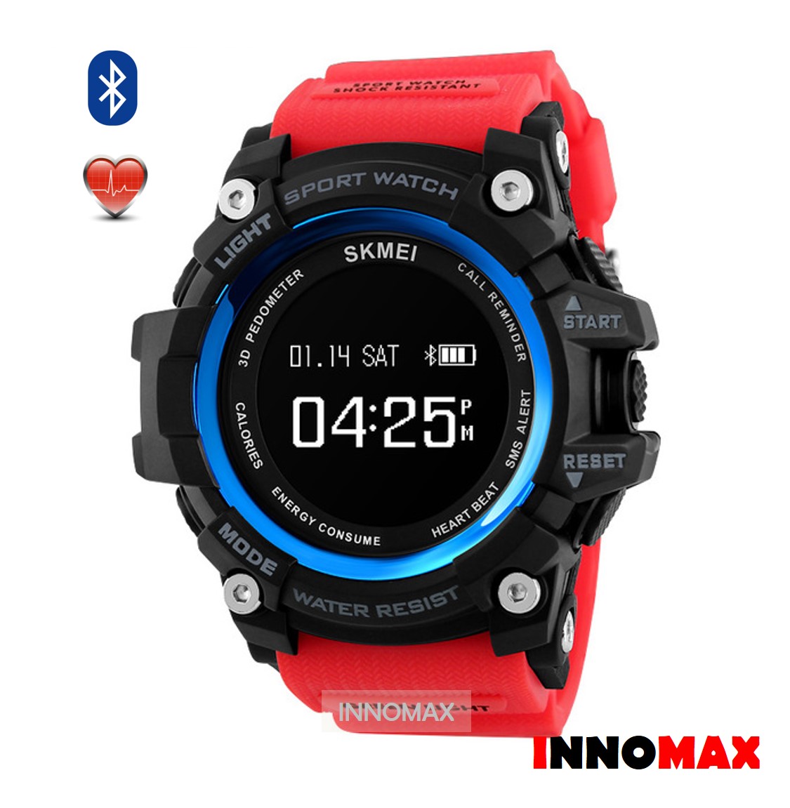 SKMEI Smart Sports Watch 1188 - Heart Rate Bluetooth Water Resistance. ‹ ›