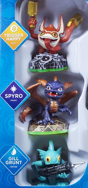 Skylander 3 figures Pack Trigger Happy, Spyro Gill Grunt