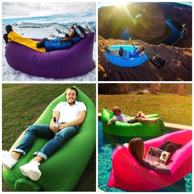 Sleeping Bag Air Inflatable Lamzac Air Portable Lazy Sofa Lounge Outdoor fold