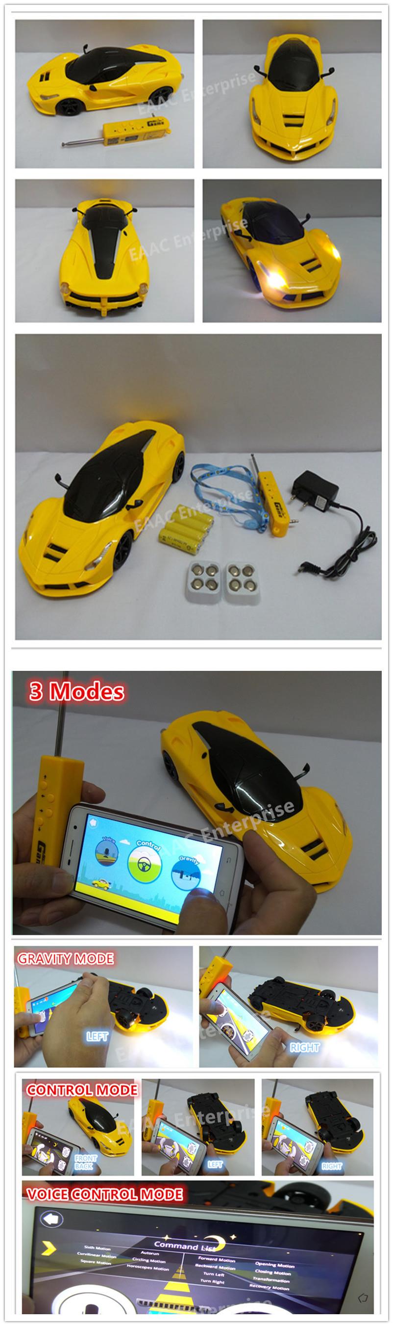 Smart Phone Remote Control Sports Car Voice Control Gravity Control