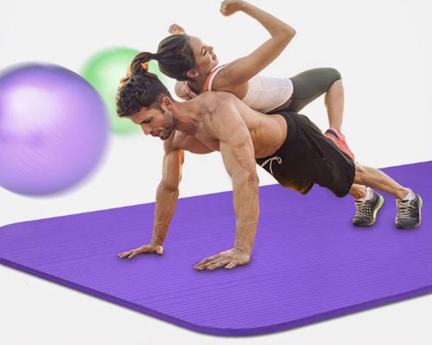 SMELLESS 10mm thick yoga mat fitness mat widening exercise mat len