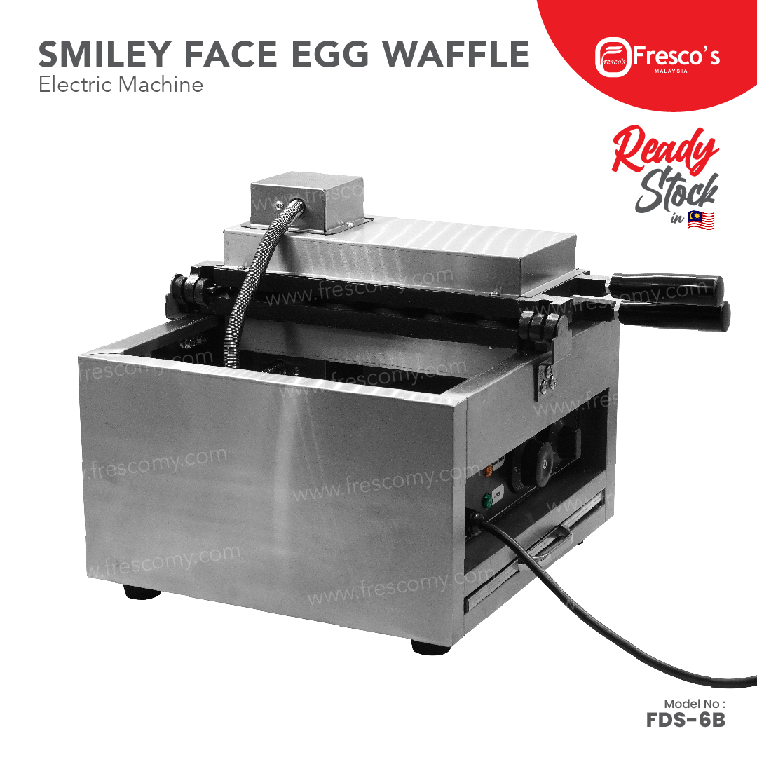 SMILEY FACE EGG WAFFLE MACHINE ELECTRIC