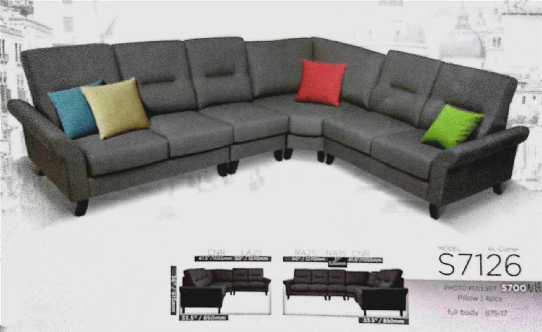 SOFA L SHAPE INSTALLMENT PLAN -S712 (end 8/12/2019 10:15 AM)