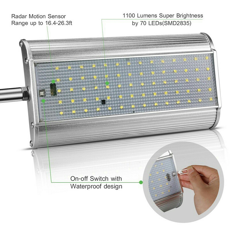 Solar 70 Led Motion Sensor Light O End 10 15 2020 11 09 Am Solar 70 Led Motion Sensor Light Outdoor Garden Path Street Wall Lamp