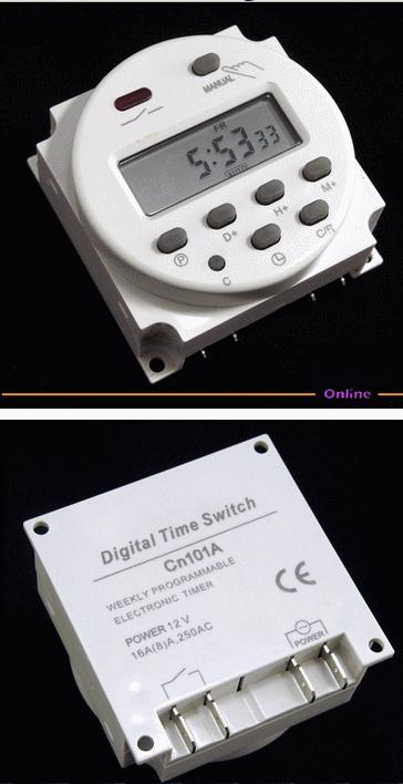 Solar DC12V 230V LCD Digital Power Programmable Timer Switch