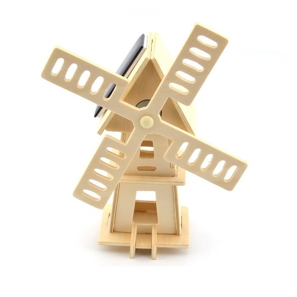 Solar Energy 3d Windmill Diy Wooden End 3 23 2021 12 00 Am Solar Energy 3d Windmill Diy Wooden Puzzle Jigsaw 120