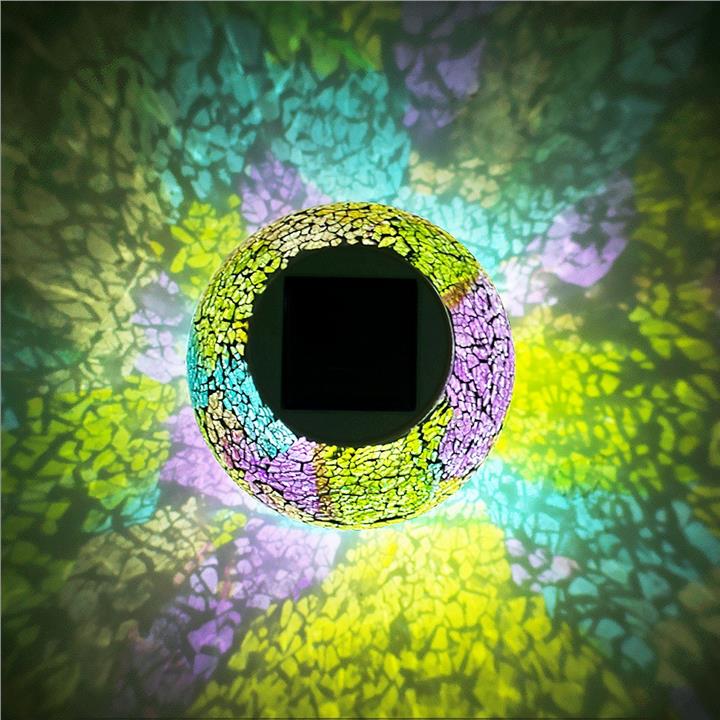 Solar Garden Light Mosaic Ball Light with Color Changing Waterproof