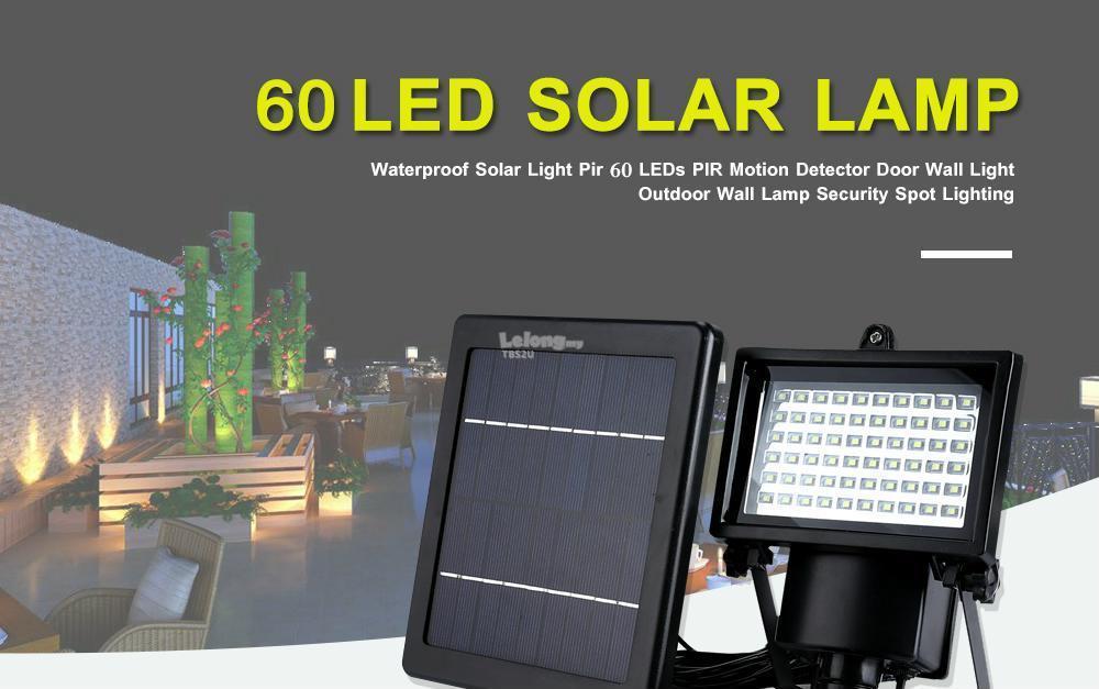 Solar Infra Red Motion Sensor Securities Sport Light Garden