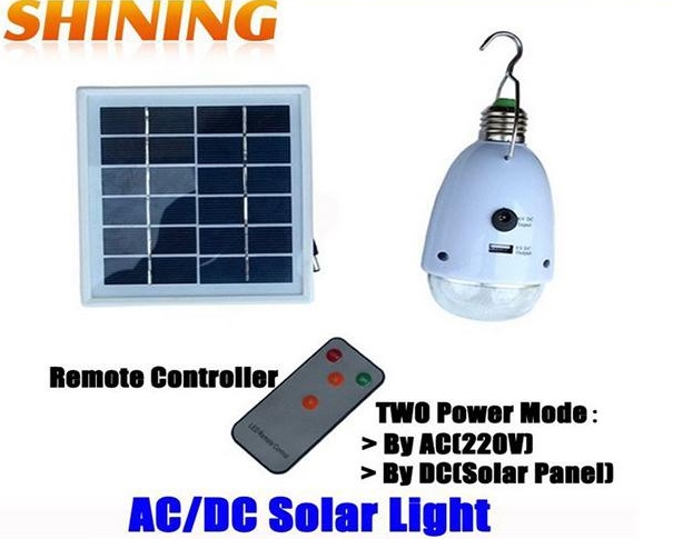 Solar Panel Charged Solar Rechargeable Emergency Camping Remote Contol
