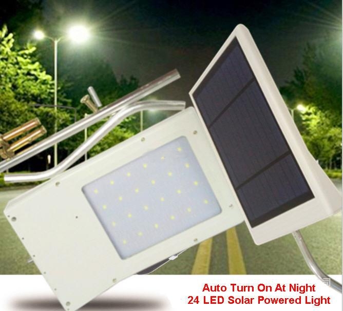 Solar Power 24 LED Ultra Bright Auto Night Light