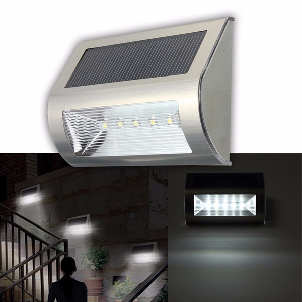Solar Power 5 Led Waterproof Wall Li End 26 2019 2 55 Pm Solar Power 5 Led Waterproof Wall Light Outdoor Garden Path Yard Lands