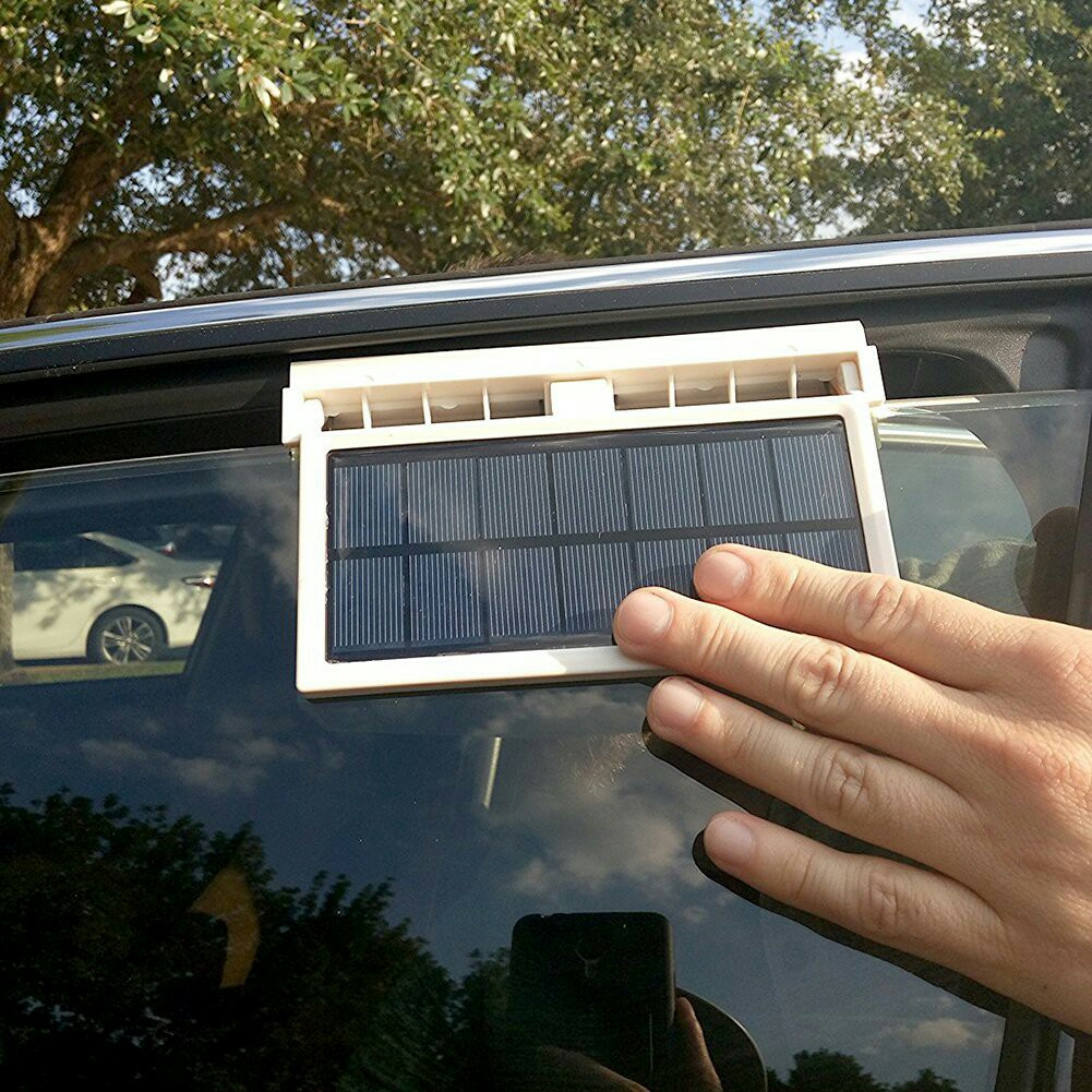 Car Solar Powered Automobile Vent Window Fan Rockcoo
