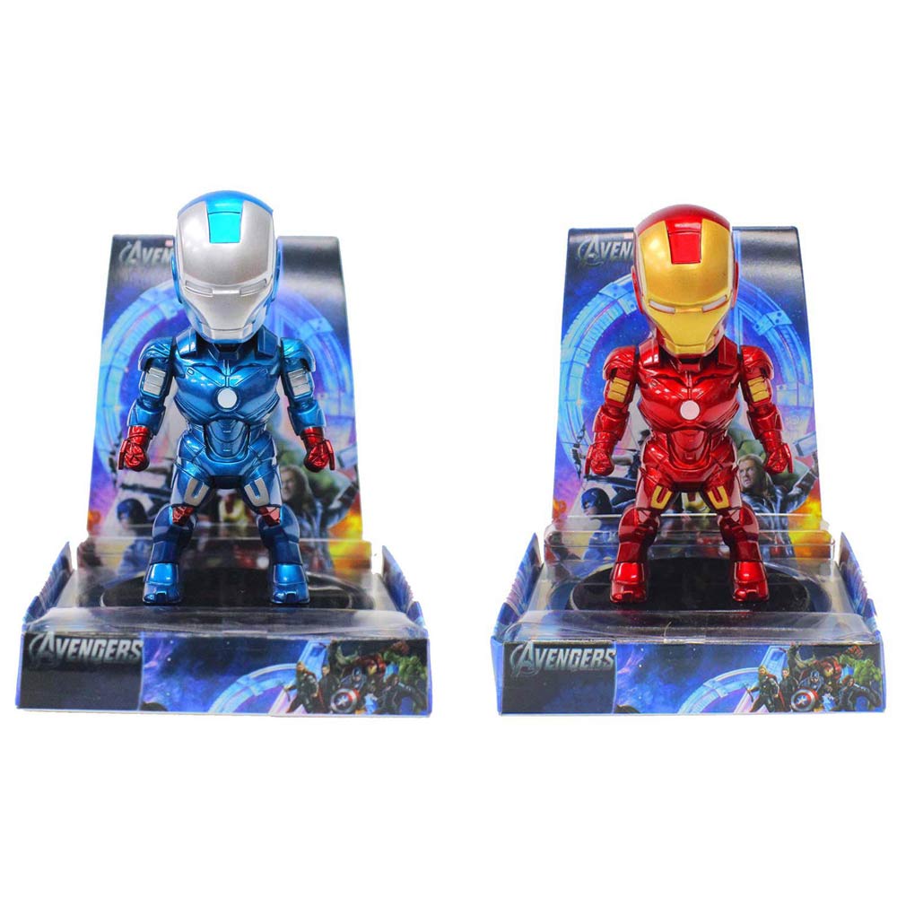 Solar Powered Dancing Swinging Super Heroes Iron Man Decoration Toy