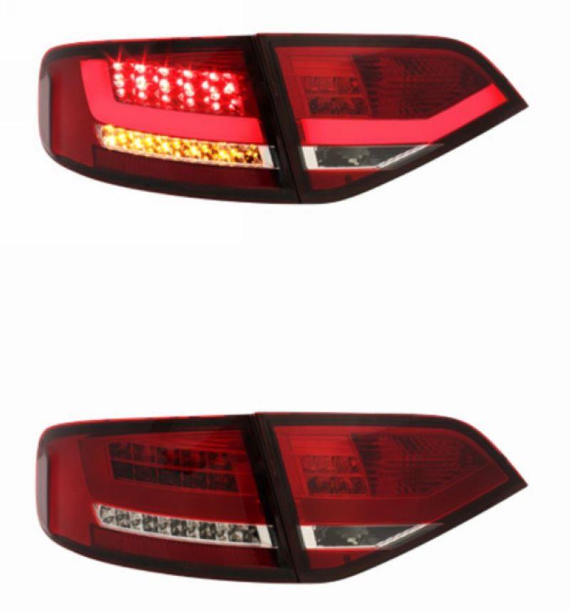 SONAR Audi A4 B8 09 Red-Clear LED Light Bar Tail Lamp [1-pair]
