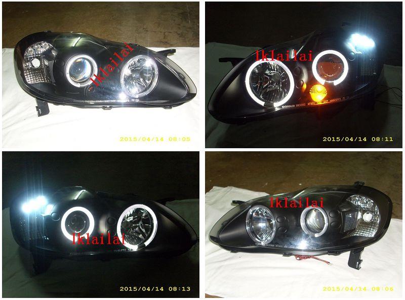 Sonar Toyota Altis 01-07 LED Ring Projector Head Lamp [Per Pair]