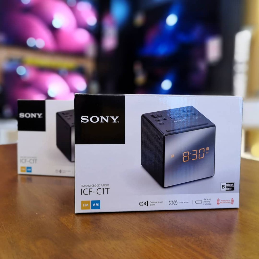 Sony LCD Display Analog Radio Alarm Clock
