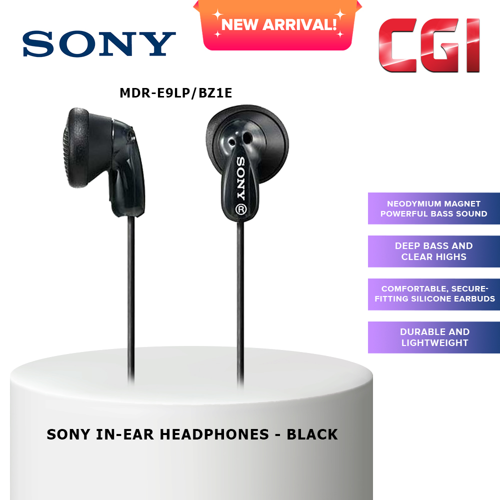 Sony MDR-E9LP/BZ1E Wired In-ear Headphones without Mic - Black