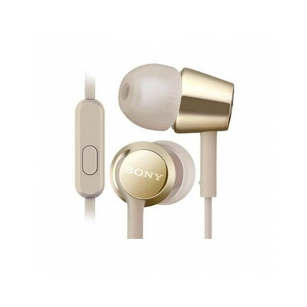 Sony MDR-EX155APNQE In-ear Headphones with Microphone (Gold)