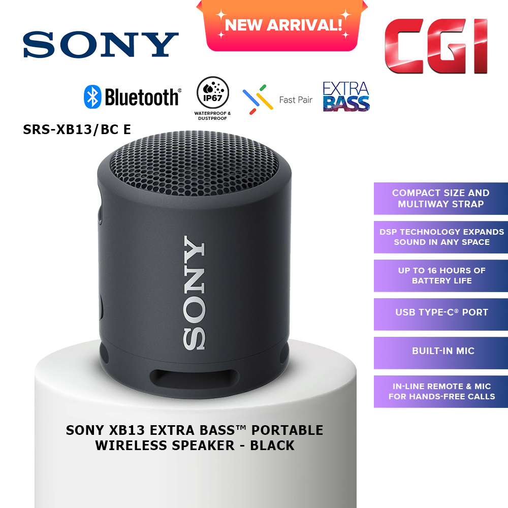 Sony SRS-XB13/BC E EXTRA BASS&#8482; Portable Wireless Speaker - Black