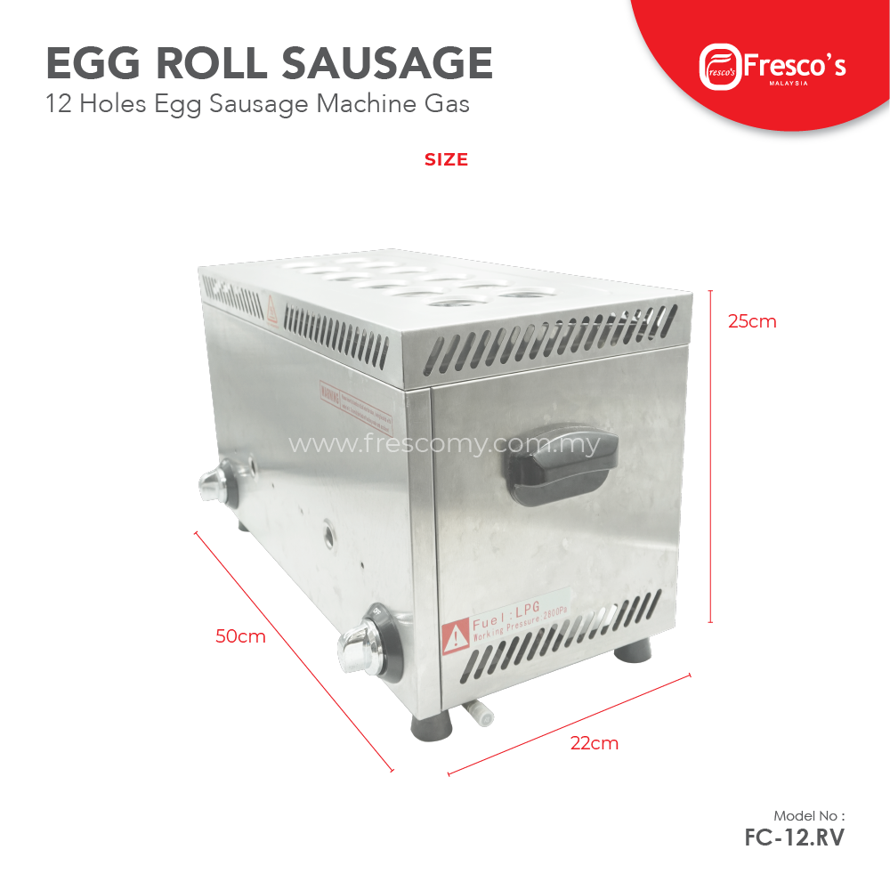 Sostel Gas Egg Roll Sausage 12 Holes